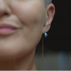 Sztyfty łańcuszkowe z turkusem
