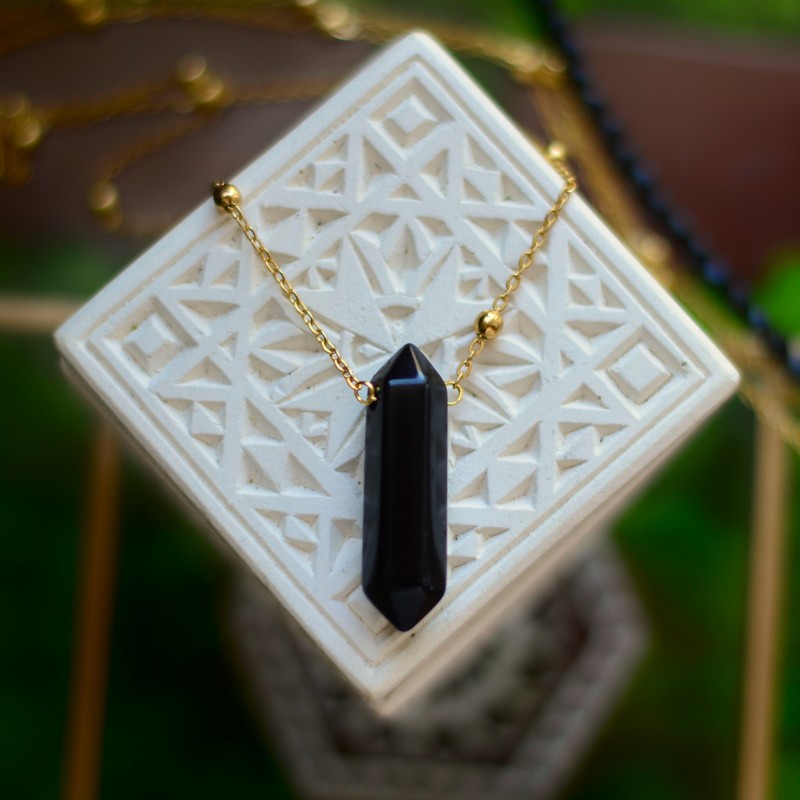 Amulet z czarnym Agatem