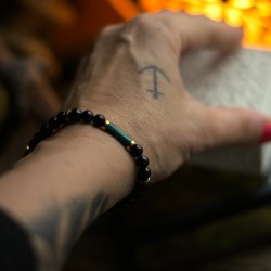 Ochronna bransoletka z czarnych turmalinów