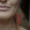 Kolorowe Kolczyki Boho z koralików Toho