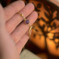 Ochronny naszyjnik kobiecości - Ametyst i Lunula