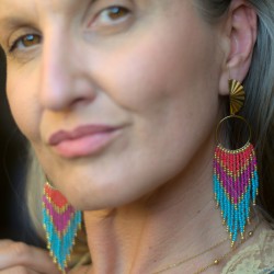 Kolczyki z koralików Toho - Hello Egzotica