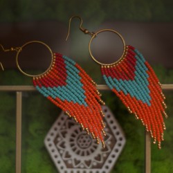 Kolczyki z koralików Toho -...