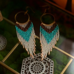 Kolczyki z koralików Toho - Amulet Nieba i Ziemi