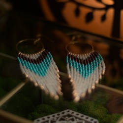 Kolczyki z koralików Toho - Amulet Nieba i Ziemi