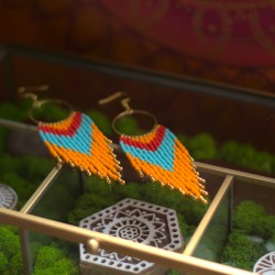 Kolczyki z Boho - Słońce Pustyni