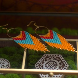 Kolczyki z Boho - Słońce Pustyni