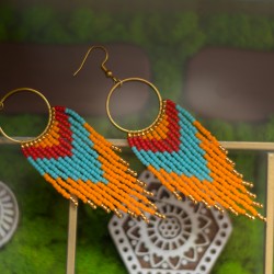 Kolczyki z Boho - Słońce Pustyni