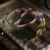 AMULET HARMONII - Naszyjnik modułowy z Różowym Opalem i Złotym Lotosem