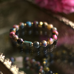 Lazurowa Strażniczka - Bransoletka z Chryzokolą i Tygrysim Okiem